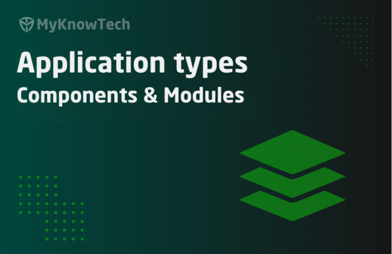 Different Applications in Pega: Components, Component Applications and Modules