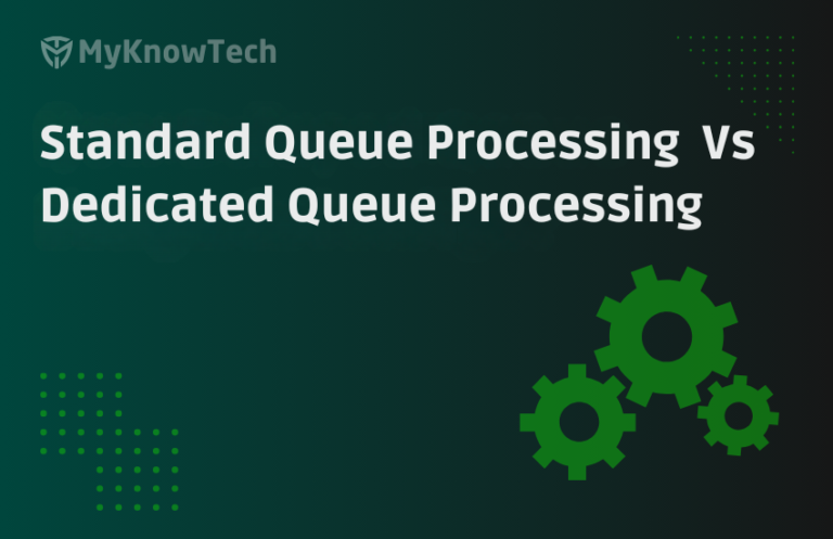 Standard Queue Processing Vs Dedicated Queue Processing in Pega